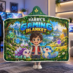 Custom Photo Fantasy Gaming Gifts for Kids - Personalized Snuggle Blanket