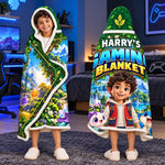 Custom Photo Fantasy Gaming Gifts for Kids - Personalized Snuggle Blanket