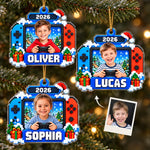 Custom Photo Gamer Kids Christmas Gifts - Personalized Acrylic Ornament