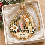 Custom Photo Memorial Angel Christmas Decor Gifts - Personalized Acrylic Ornament
