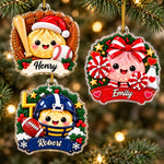 Custom Squishy Christmas Gifts For Kids, Sport Lovers - Personalized Acrylic Ornament