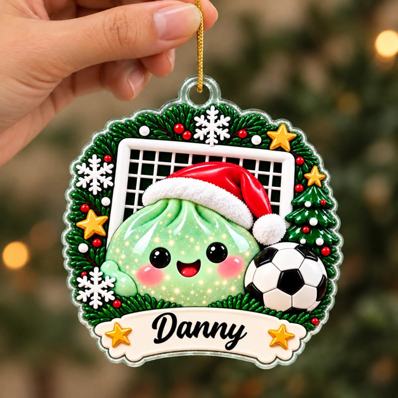 Custom Squishy Christmas Gifts For Kids, Sport Lovers - Personalized Acrylic Ornament