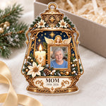 Custom Photo Memorial Lantern Christmas Decor Gifts - Personalized Acrylic Ornament