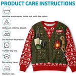 Custom Photo Merry Campmas Camping Christmas Gifts for Him - Personalized Ugly Sweatshirt