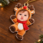 Custom Photo Christmas Characters Kids Gifts - Personalized Acrylic Ornament