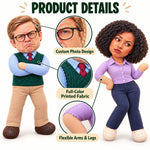 Custom Funny Office Character Coworker Gifts - Personalized Poseable Plush Doll