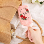 Custom Floral Frame Name Gifts for Her - Personalized Paddle Hair Brush