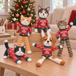 Custom Photo Pet Face Funny Ugly Christmas Sweater Gifts For Pet Lovers - Personalized Poseable Plush Doll
