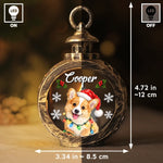 Custom Pet Photo Vintage Christmas Gifts For Dog And Cat Lovers - Personalized Candlelight Lantern Ornament