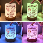 Custom Name Granddaughter Inspirational Love Gifts From Grandma - Personalized Dimmable Touch Night Light