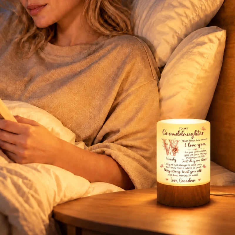 Custom Name Granddaughter Inspirational Love Gifts From Grandma - Personalized Dimmable Touch Night Light