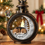 Custom Pet Photo Sleeping In Loving Memory Christmas Gifts For Dog And Cat Lovers - Personalized Candlelight Lantern Ornament