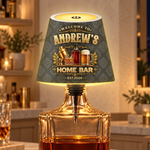 Custom Welcome To My Home Bar Decor - Personalized LED Bottle Light Topper