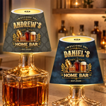 Custom Welcome To My Home Bar Decor - Personalized LED Bottle Light Topper