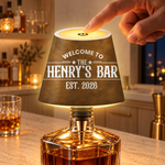 Custom Welcome To My Home Bar Decor - Personalized LED Bottle Light Topper