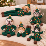 Custom Photo Christmas Tree Costume Gifts - Personalized Poseable Plush Doll