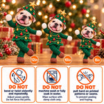 Custom Photo Christmas Tree Costume Gifts - Personalized Poseable Plush Doll