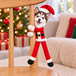 Custom Photo Santa Beard Christmas Gifts - Personalized Poseable Plush Doll