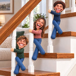 Custom Photo Funny Face Christmas Gifts - Personalized Poseable Plush Doll
