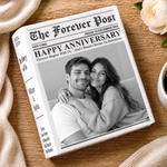 Custom Photo Anniversary Newspaper Gifts For Couples - Personalized Book Vase