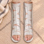 Custom Funny Cast And Bandage Office Gag Gifts - Personalized Middle Tube Socks