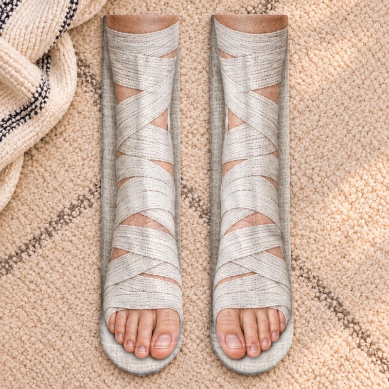 Custom Funny Cast And Bandage Office Gag Gifts - Personalized Middle Tube Socks