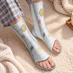 Custom Funny Cast And Bandage Office Gag Gifts - Personalized Middle Tube Socks