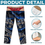 Custom Funny Semi Truck Route 66 Gifts for Truck Drivers - Personalized Pajama Pants