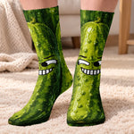 Custom Funny Food Bestie Christmas Gifts - Personalized Middle Tube Socks