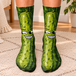 Custom Funny Food Bestie Christmas Gifts - Personalized Middle Tube Socks