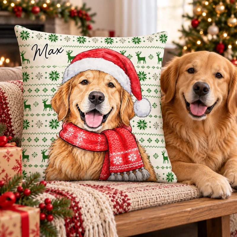 Custom Photo Christmas Sweater Kids Gifts For Family, Kids, Pet Lovers - Personalized Pillow