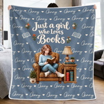 Custom Name Cozy Reading Gifts For Women - Personalized Blanket