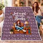 Custom Name Cozy Reading Gifts For Women - Personalized Blanket