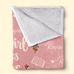 Custom Name Cozy Reading Gifts For Women - Personalized Blanket