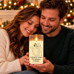 Custom Photo Anniversary Wedding Christmas Gifts For Couple, Husband Wife - Personalized LED Candle Light