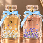 Custom Wildflower And Butterfly Gifts For Her - Personalized Refillable Perfume Bottle