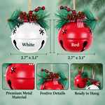 Custom Name Festive Character Family Christmas Gifts - Personalized Jingle Bell Ornament