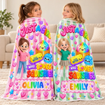 Custom Name Squishy Gifts for Girls - Personalized Blanket