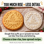 Custom Name Christmas Cookie Gifts for Families - Personalized Cookie Stamp