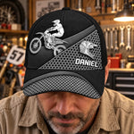 Custom Name Motocross Gifts for Kids - Personalized Classic Cap