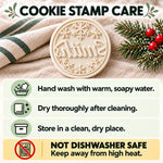 Christmas Snowflake Cookie Stamp for Holiday Baking - Festive Cookie Stamp