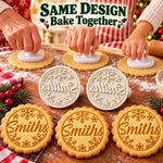 Christmas Snowflake Cookie Stamp for Holiday Baking - Festive Cookie Stamp