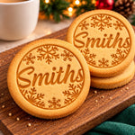 Christmas Snowflake Cookie Stamp for Holiday Baking - Festive Cookie Stamp