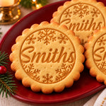 Christmas Snowflake Cookie Stamp for Holiday Baking - Festive Cookie Stamp