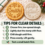 Christmas Snowflake Cookie Stamp for Holiday Baking - Festive Cookie Stamp