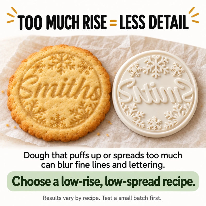 Christmas Snowflake Cookie Stamp for Holiday Baking - Festive Cookie Stamp