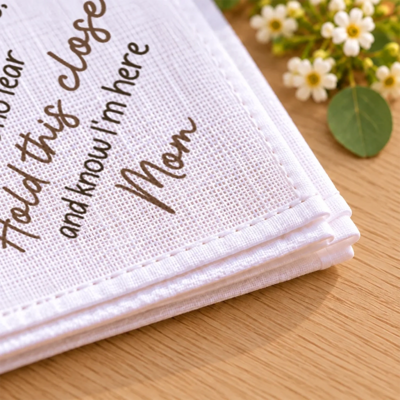 Custom Photo Sympathy Memorial Gifts - Personalized Handkerchief