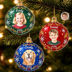 Custom Photo Name Christmas Gifts for Families - Personalized Acrylic Ornament