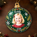 Custom Photo Name Christmas Gifts for Families - Personalized Acrylic Ornament