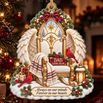 Custom Memorial Name Christmas Gifts for Dad - Personalized Acrylic Ornament